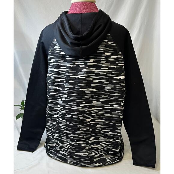 Nike Therma-Fit Black & White Camo Athletic Hoodie Size XL - Picture 2 of 7